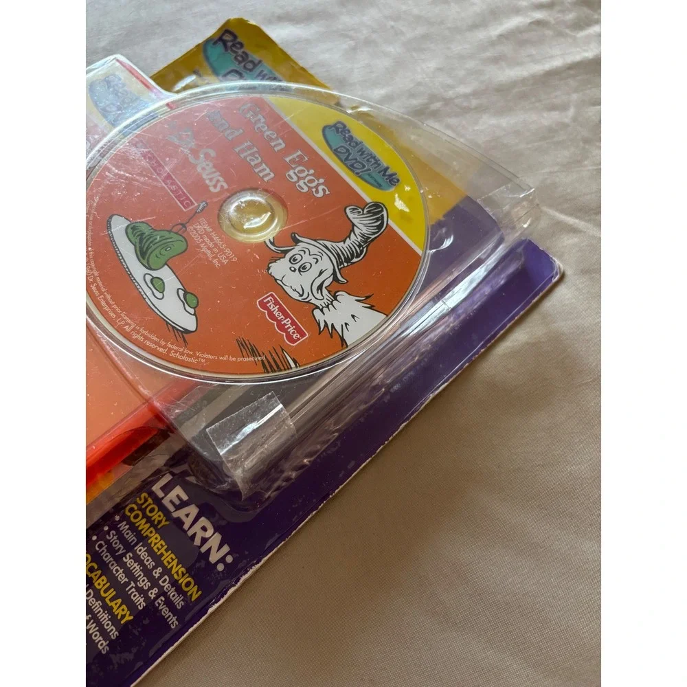 Fisher-Price Read With Me DVD Green Eggs and Ham Dr Seuss Scholastic H4665 2005